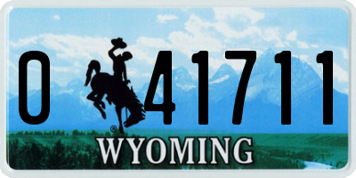 WY license plate 041711