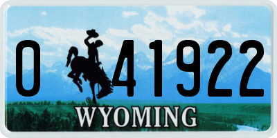 WY license plate 041922