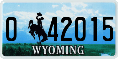 WY license plate 042015