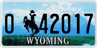 WY license plate 042017