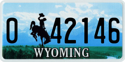 WY license plate 042146