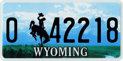 WY license plate 042218