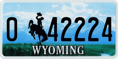 WY license plate 042224