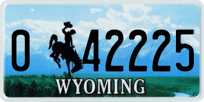 WY license plate 042225