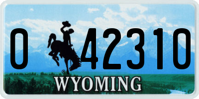 WY license plate 042310