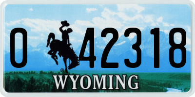 WY license plate 042318