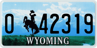 WY license plate 042319