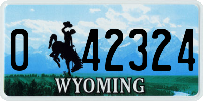 WY license plate 042324