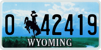WY license plate 042419