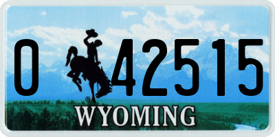 WY license plate 042515