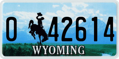 WY license plate 042614