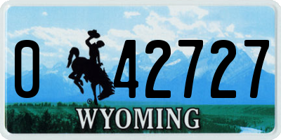 WY license plate 042727
