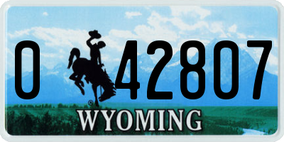 WY license plate 042807