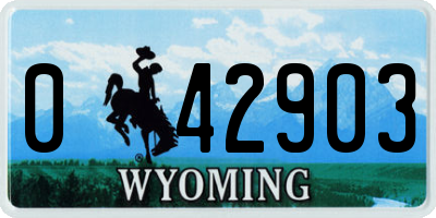 WY license plate 042903