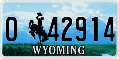 WY license plate 042914