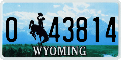 WY license plate 043814
