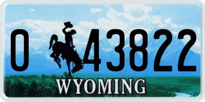 WY license plate 043822