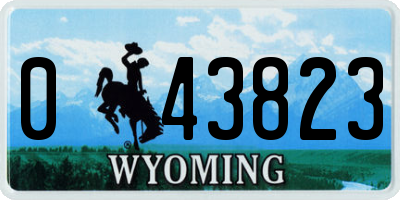 WY license plate 043823