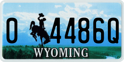WY license plate 04486Q