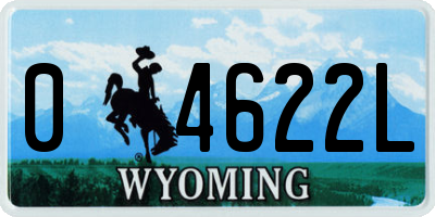 WY license plate 04622L