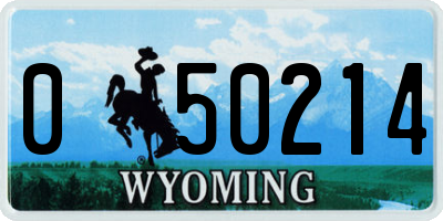 WY license plate 050214