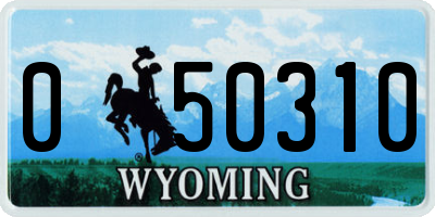 WY license plate 050310