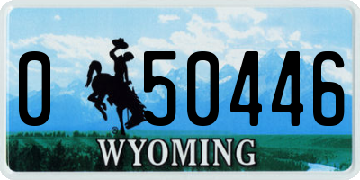 WY license plate 050446