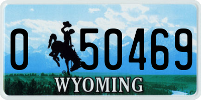 WY license plate 050469