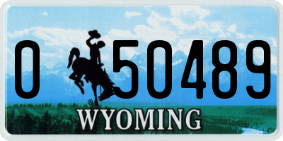 WY license plate 050489