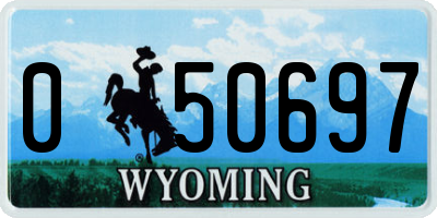 WY license plate 050697