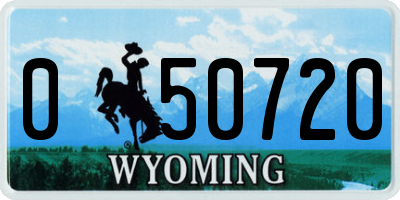 WY license plate 050720
