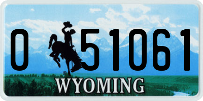 WY license plate 051061