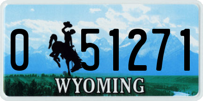 WY license plate 051271