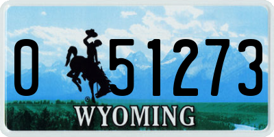 WY license plate 051273