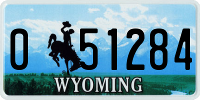 WY license plate 051284