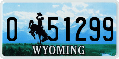 WY license plate 051299