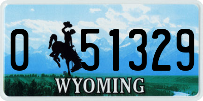WY license plate 051329