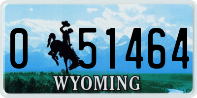 WY license plate 051464