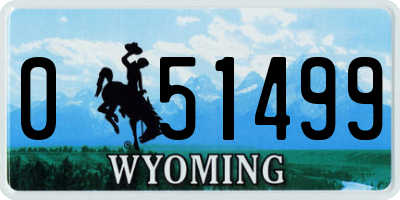 WY license plate 051499