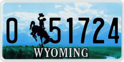 WY license plate 051724