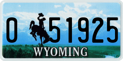 WY license plate 051925