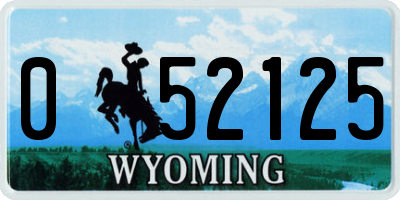 WY license plate 052125