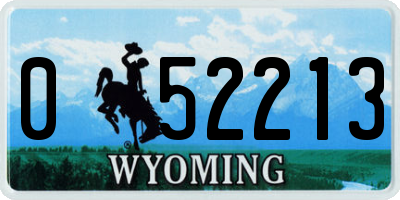 WY license plate 052213