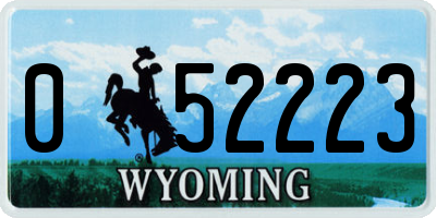 WY license plate 052223