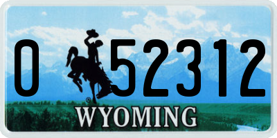WY license plate 052312