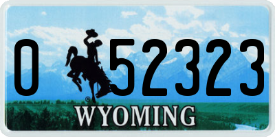 WY license plate 052323