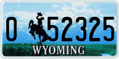 WY license plate 052325