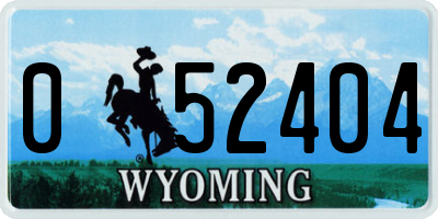 WY license plate 052404