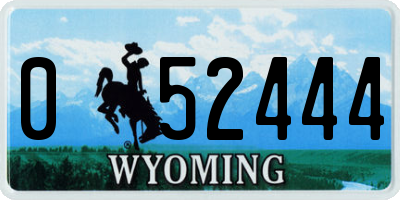 WY license plate 052444