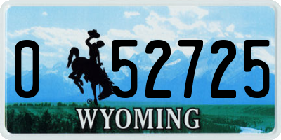 WY license plate 052725
